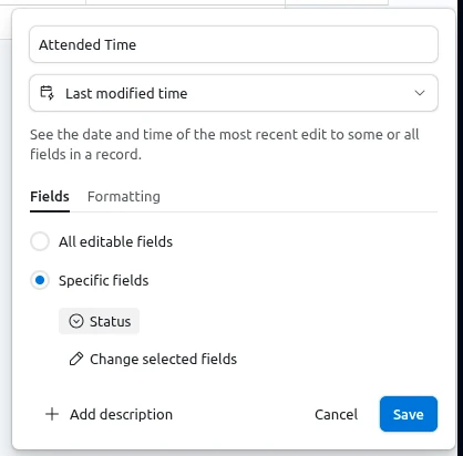 For any guest who is marked as Attended, this field will reflect their entry time.
